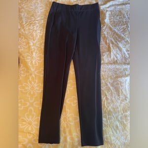 Black straight leg work pants